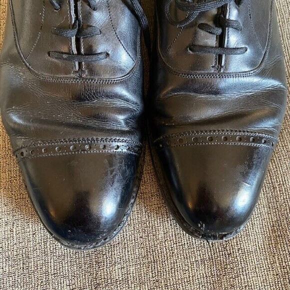 Brooks Brothers Black Leather Cap Toe Oxfords Mens 9.5 Dress Shoes main image 10